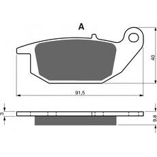 BRZDOVÉ DESTIČKY GOLDFREN 221 AD STREET