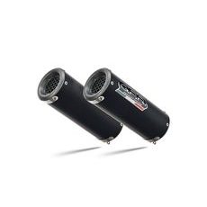 DVOJITÁ KONCOVKA VÝFUKU SLIP-ON GPR M3 S.158.M3.BT MATNÁ ČERNÁ