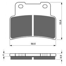 BRZDOVÉ DESTIČKY GOLDFREN 251 S33 STREET FRONT