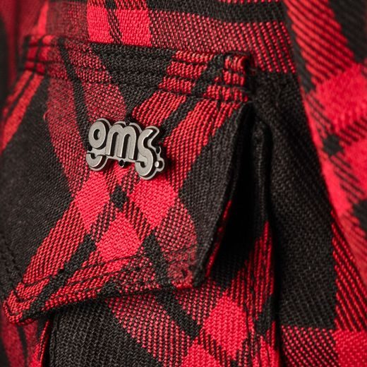 KOŠILE GMS JAGUAR NEO ZG82001 ČERNO-ČERVENÁ 8XL