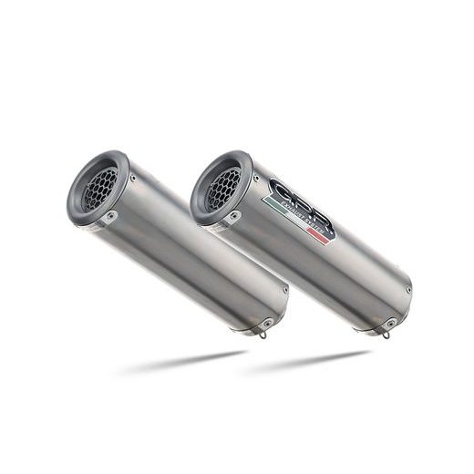 DVOJITÁ KONCOVKA VÝFUKU SLIP-ON GPR M3 D.69.1.M3.TN BROUŠENÝ TITAN