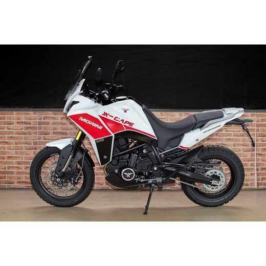 MOTO MORINI X-CAPE DRÁTĚNÁ KOLA BÍLÁ CARRARA WHITE S KUFRY ZDARMA