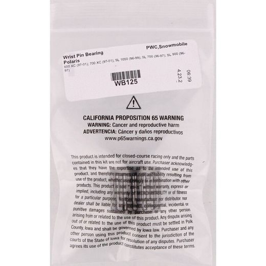 WRIST PIN BEARING HOT RODS WB125