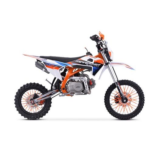 PITBIKE DT125 17"/14" AUTOMAT ČERNÁ/ORANŽOVÁ/MODRÁ