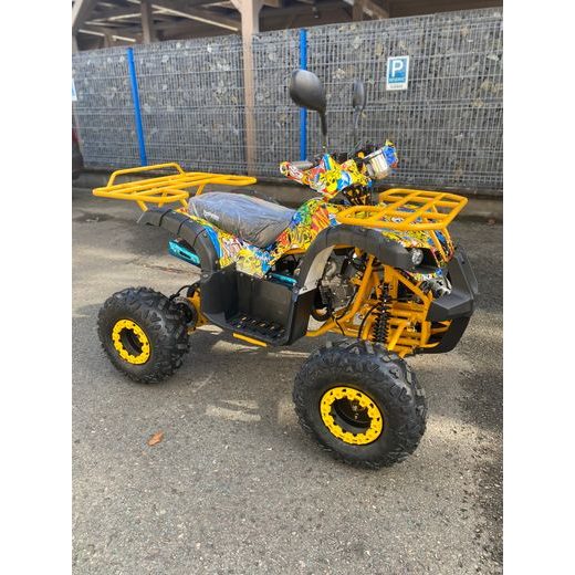 DĚTSKÁ ČTYŘKOLKA TORONTO 125CC - ŽLUTÉ GRAFITY