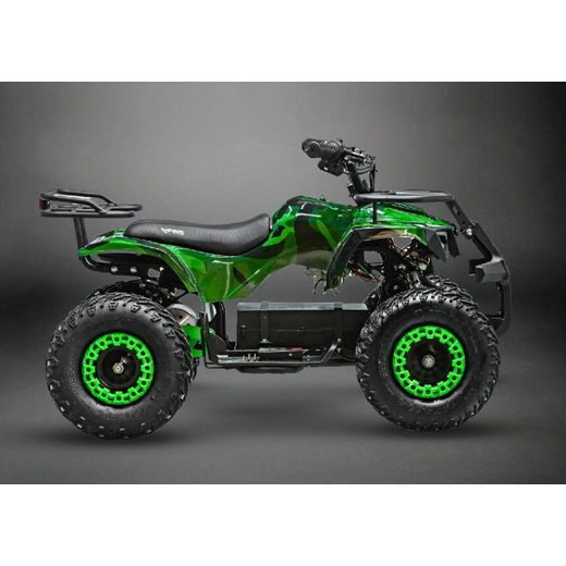 DĚTSKÁ ELEKTRO ČTYŘKOLKA SONIC 1000W 48V ZELENÝ MASKÁČ