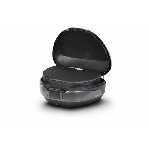 VRCHNÍ KUFR NA MOTORKU SHAD SH48 D0B48300 DARK GREY / BLACK SE ZÁMKEM PREMIUM SMART