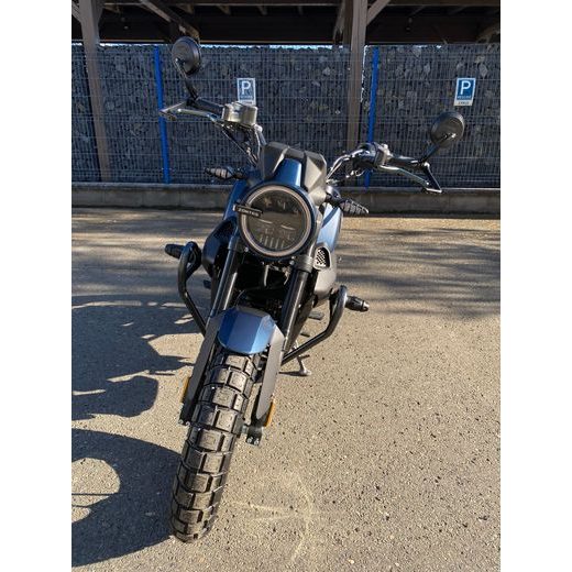 ZONTES G1 125 SCRAMBLER MODRÁ MATNÁ LITÁ KOLA