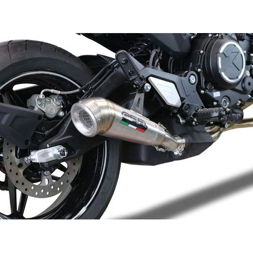 KONCOVKA VÝFUKU SLIP-ON GPR POWERCONE EVO E5.CF.12.1.PCEV BROUŠENÁ NEREZOVÁ OCEL ZAHRNUJE SPOJOVACÍ SVOD A ODNÍMATELNÝ DB KILLER