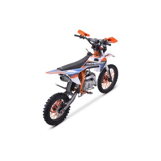 PITBIKE DT125 17"/14" ENDURO ČERNÁ/ORANŽOVÁ/MODRÁ