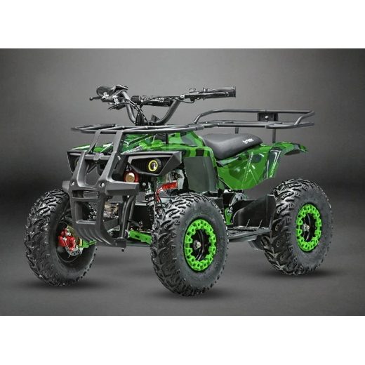 DĚTSKÁ ELEKTRO ČTYŘKOLKA SONIC 1000W 48V ZELENÝ MASKÁČ