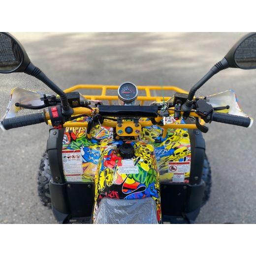 DĚTSKÁ ČTYŘKOLKA TORONTO 125CC - ŽLUTÉ GRAFITY