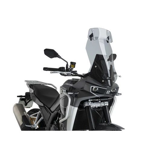 PŘÍDAVNÉ PLEXI NASTAVITELNÉ PUIG 2.0 20764F CLIP-ON TMAVÁ KOUŘOVÁ