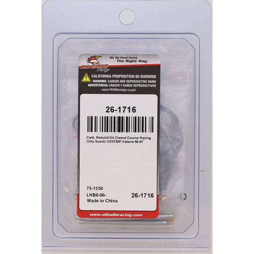 SADA NA REPASI KARBURÁTORU ALL BALLS RACING CARK26-1716