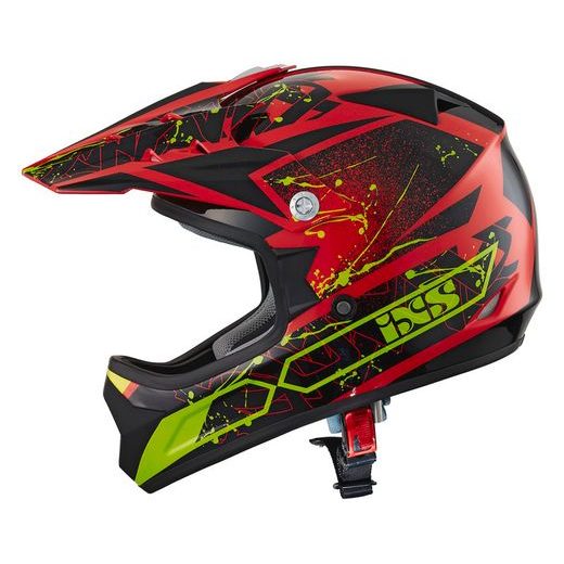 DĚTSKÁ MOTOKROSOVÁ HELMA IXS IXS278 KID 2.0 X12703 ČERVENO-ČERNO-ŽLUTÁ 52