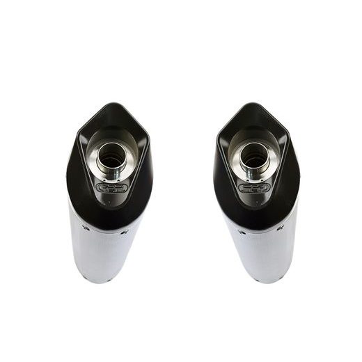 DVOJITÁ KONCOVKA VÝFUKU SLIP-ON GPR FURORE H.150.FUNE MATNÁ ČERNÁ