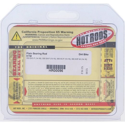 PLAIN BEARING ROD HOT RODS HR00096