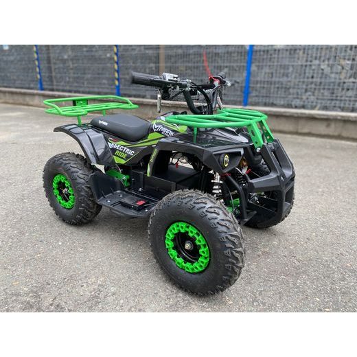 DĚTSKÁ ELEKTRO ČTYŘKOLKA SONIC 1000W 48V ČERNO ZELENÁ