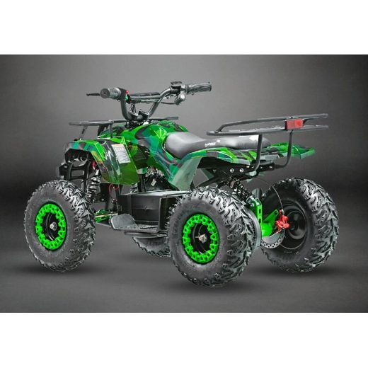 DĚTSKÁ ELEKTRO ČTYŘKOLKA SONIC 1000W 48V ZELENÝ MASKÁČ