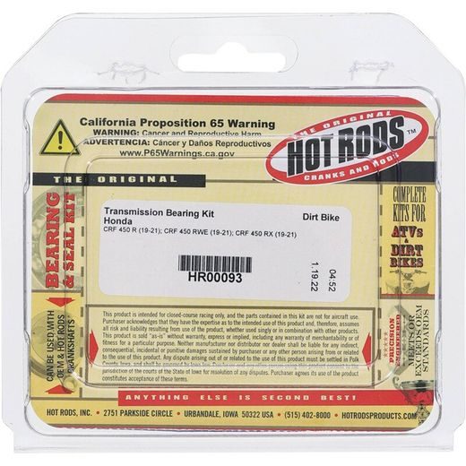 TRANSMISSION BEARING KIT HOT RODS HR00093
