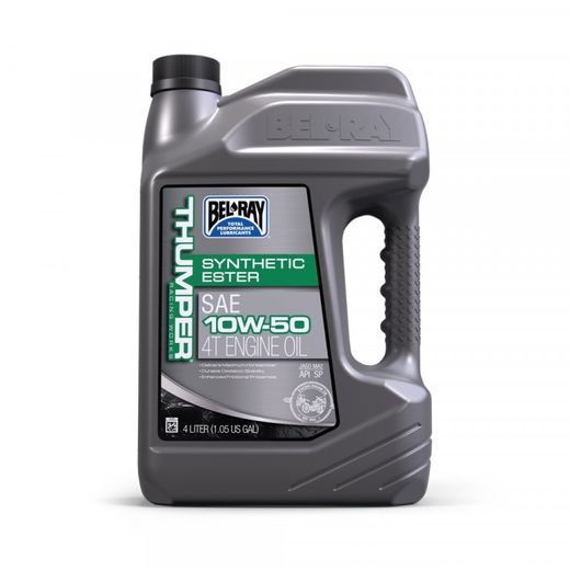 MOTOROVÝ OLEJ BEL-RAY THUMPER RACING WORKS SYNTHETIC ESTER 4T 10W-50 4 L