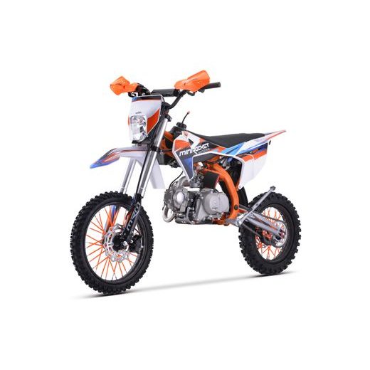 PITBIKE DT125 17"/14" AUTOMAT ČERNÁ/ORANŽOVÁ/MODRÁ