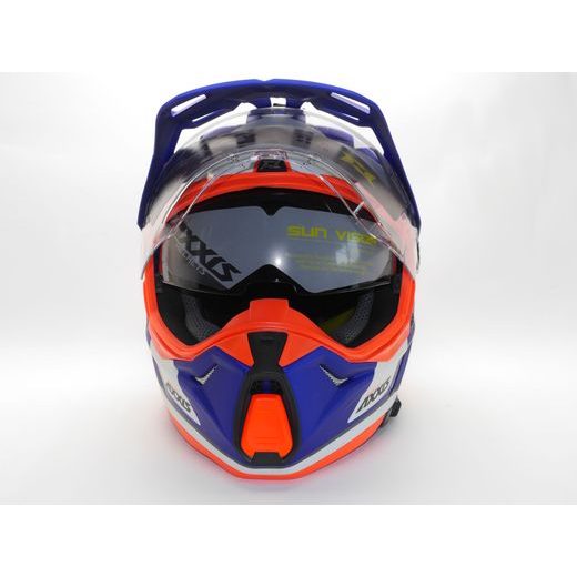 ENDURO HELMA AXXIS WOLF DS ROADRUNNER C7 MATNÁ MODRÁ L