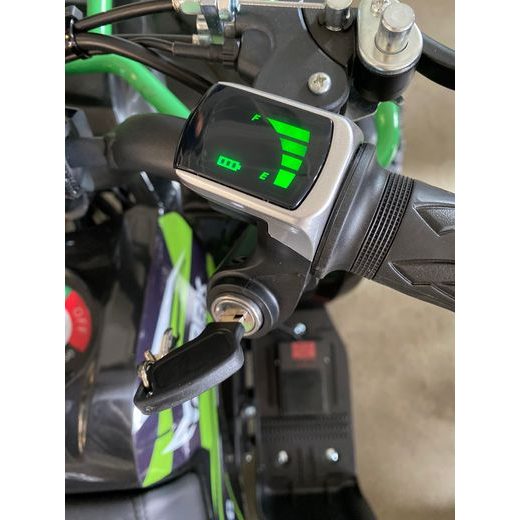 DĚTSKÁ ELEKTRO ČTYŘKOLKA SONIC 1000W 48V ČERNO ZELENÁ