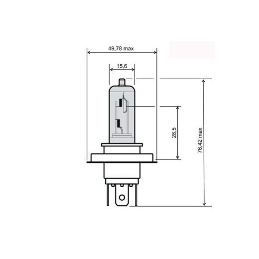 PŘEDNÍ SVĚTLO RMS 246510185 HS1 12V 35/35W