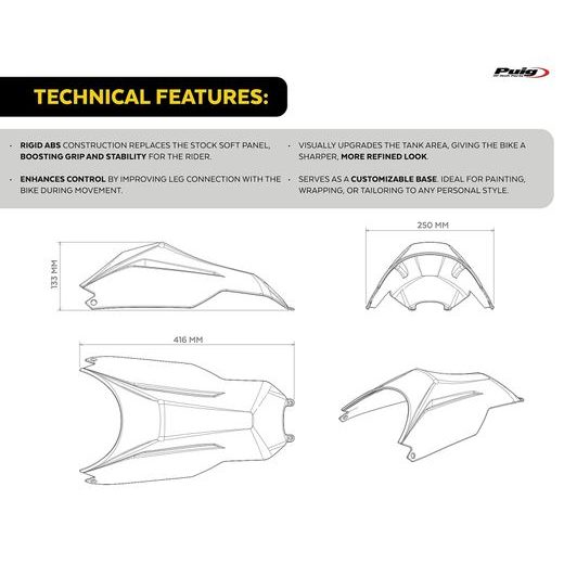 TANK COVER PROTECTOR PUIG PISTA #11 22311J