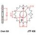 ŘETĚZOVÁ SADA EK - STŘÍBRNÝ ŘETĚZ 520 SRX, X-KROUŽEK, KOLEČKO JT, ROZETA JT PRO SUZUKI RGV 250 1989-1990
