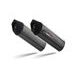 DVOJITÁ KONCOVKA VÝFUKU SLIP-ON GPR FURORE D.119.FUPO MATNÁ ČERNÁ