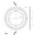 ŘETĚZOVÁ SADA D.I.D CHAIN - STŘÍBRNÝ ŘETĚZ 530 ZVM-X, X-KROUŽEK, KOLEČKO JT POGUMOVANÉ, ROZETA SUPERSPROX PRO CAGIVA RAPTOR 1000 2001-2002