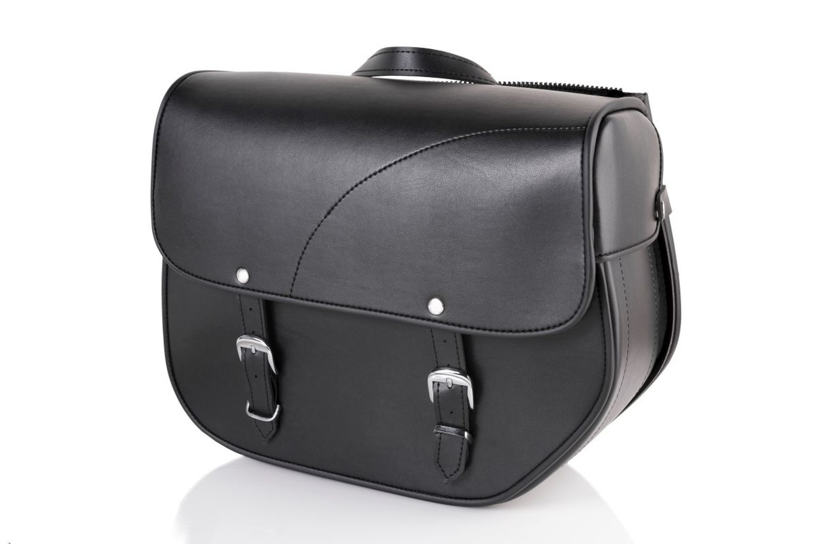 Customacces Sant Louis Saddlebags - Includes Universal Support, Black