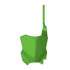 NUMBER PLATE POLISPORT 8665900007 RESTYLING GREEN