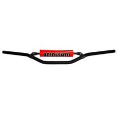 HANDLEBAR ACCOSSATO ALUMINIUM, 22 MM CRNI