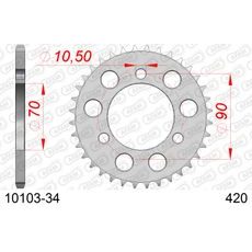LANČENIK ZADNJI AFAM 10103-34 34T, 420