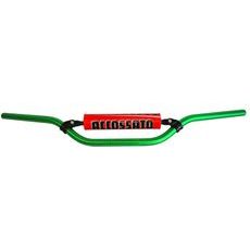 HANDLEBAR ACCOSSATO ALUMINIUM, 22 MM GREEN