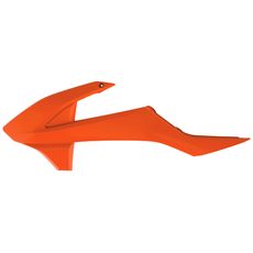 RADIATOR SCOOPS POLISPORT 8421300001 (PAIR) ORANGE KTM 16