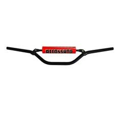 HANDLEBAR ACCOSSATO ALUMINIUM, 22 MM CRNI