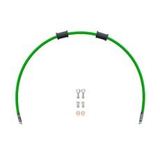 CLUTCH HOSE KIT VENHILL POWERHOSEPLUS KAW-11010C-GR (1 HOSE IN KIT) GREEN HOSES, CHROME FITTINGS