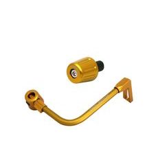 LEVER GUARD ACCOSSATO WITH GOLD HOSE AND JOINT RIGHT, ALUMINIUM