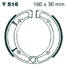 BRAKE SHOE SET EBC Y516G GROOVED