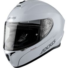 FULL FACE HELMET AXXIS DRAKEN ABS SOLID WHITE GLOSS XS