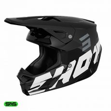 HELMET SHOT SPEED HEAVY A04-21OB-A01 BLACK GLOSSY XL