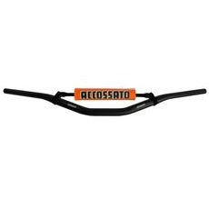 HANDLEBAR ACCOSSATO ALUMINIUM, 28.5 MM CRNI