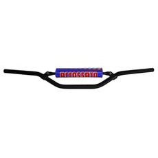 HANDLEBAR ACCOSSATO ALUMINIUM, 22 MM CRNI