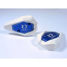 CRASH SLIDERS RDMOTO KTM13N WHITE POLYAMIDE WITH BLUE CAPS