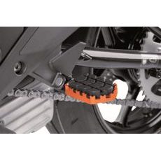 FOOTPEGS WITHOUT ADAPTERS PUIG ENDURO 7587T ORANGE WITH RUBBER