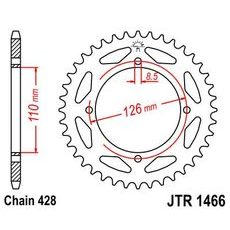 LANČENIK ZADNJI JT JTR 1466-47 47T, 428